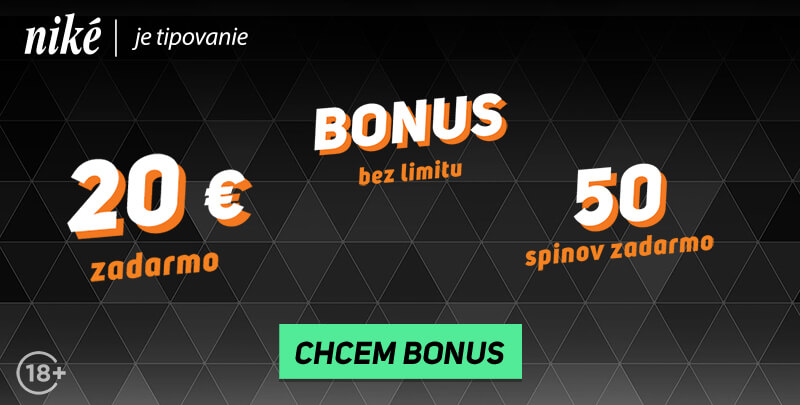 Niké bonus za&nbsp;registráciu