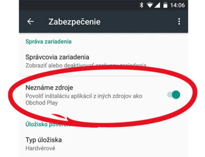 Nastavenie Android telefónu pre inštaláciu Doxxbet app