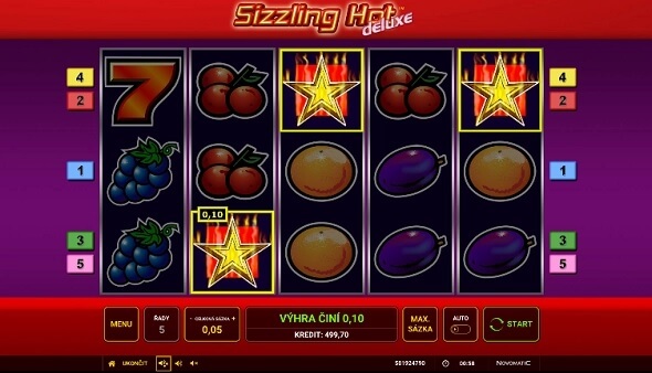 Sizzling Hot vo Fortuna CZ