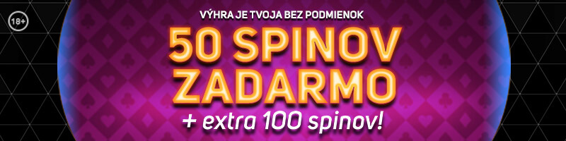 Niké sk bonus 50 + 100 free spinov