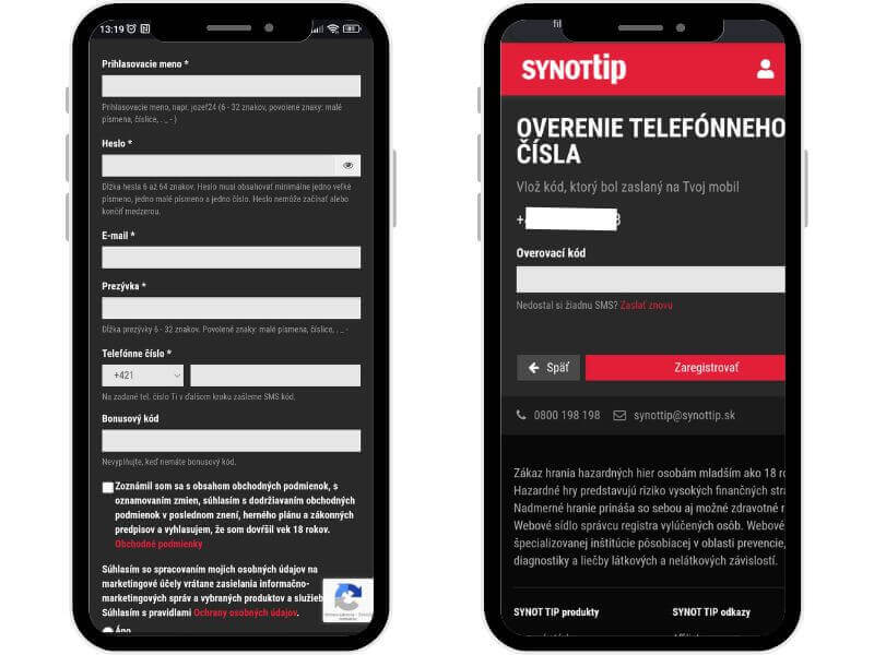 SynotTip registrácia krok po&nbsp;kroku