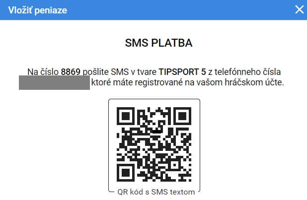 Tipsport sms vklad