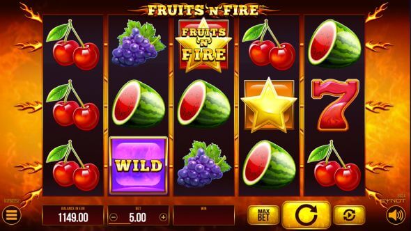 Fruits ’n' Fire recenzia online výherného automatu