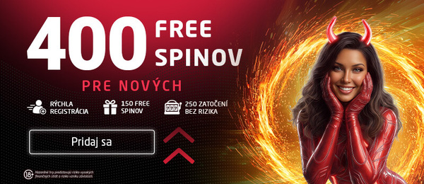 400 free spinov v SynotTipe