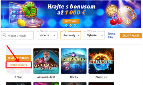 Tipsport kasino hrat automaty pre zabavu