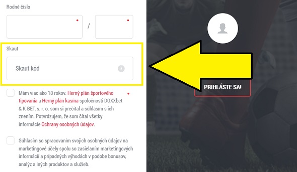 Doxxbet Skaut kód