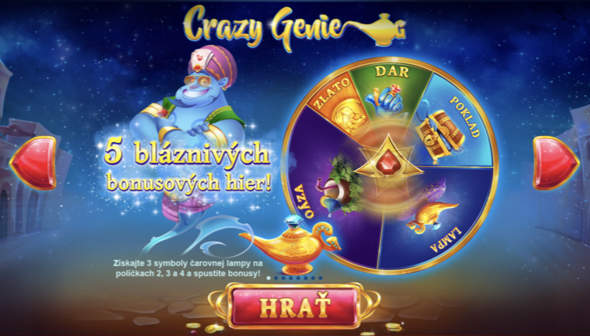 Crazy Genie online výherný automat