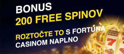 Fortuna bonus 200 volnych zatoceni