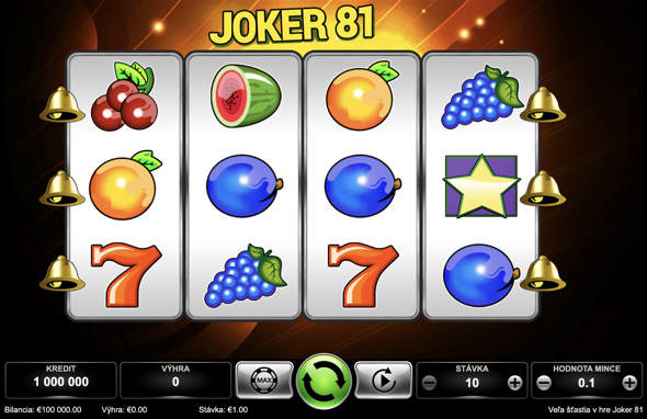 Joker 81 casino automat