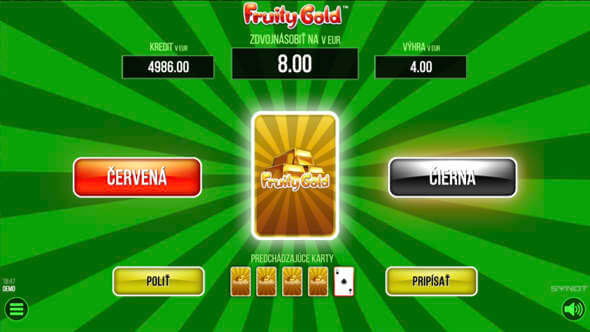 Fruity Gold hra Riziko