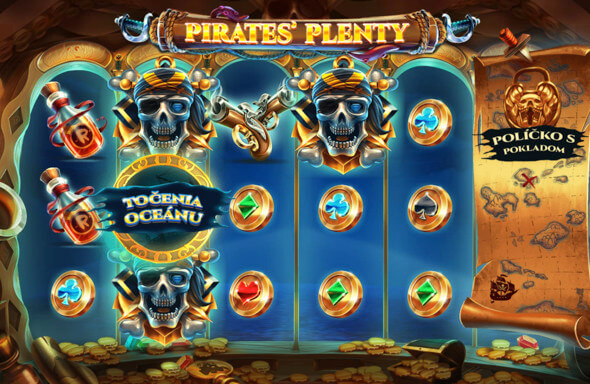 Pirates Plenty casino automat - šiesty valec mapa
