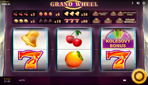 Grand Wheel casino automat od Red Tiger Gaming