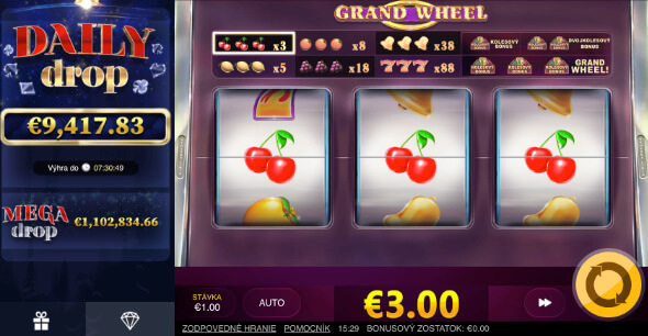 Grand Wheel a jackpotové hry