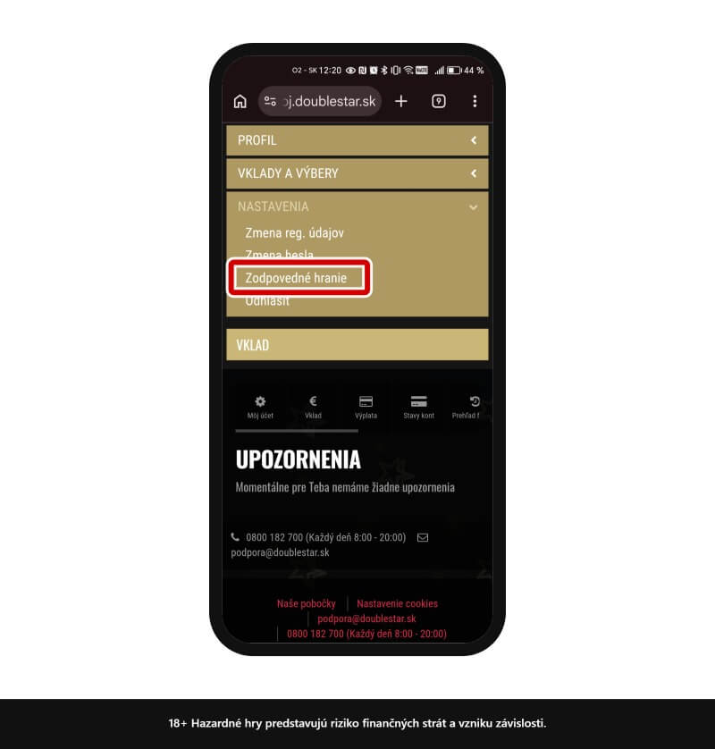 Mobilná aplikácia DoubleStar