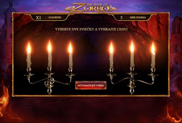 The Mask of Zorro - bonusová hra