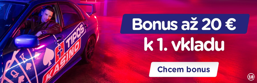 TIPOS vstupný bonus k&nbsp;prvému vkladu