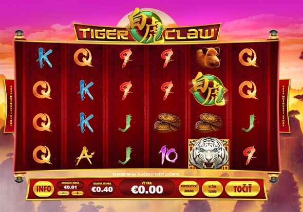 Tiger Claw v kasíne DOXXbet