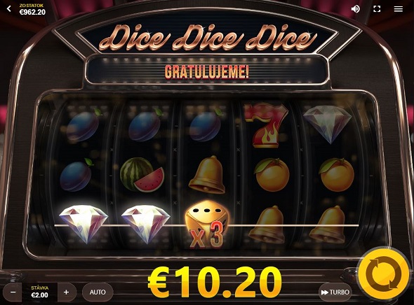Dice Dice Dice - WILD výhra