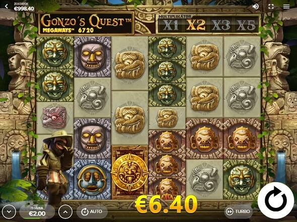 Gonzo's Quest MegaWays - výhra