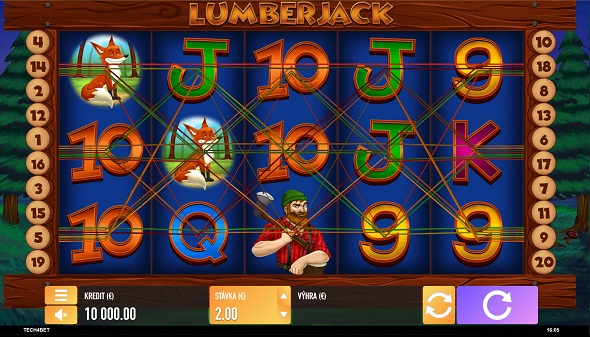 Automat Lumberjack v SYNOT TIP kasíne