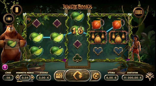 Online automat Jungle Books - Medvedia ríša s Chlapcom