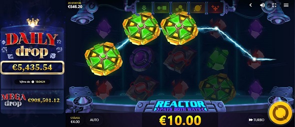 Online automat Reactor od Red Tiger Gaming - jackpoty
