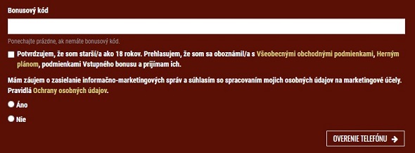 Bonusový kód v Monacobet SK