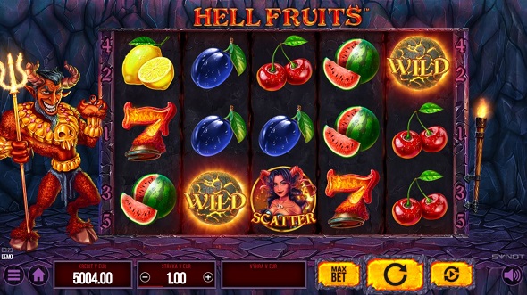 Pekelný online automat Hell Fruits od Synotu