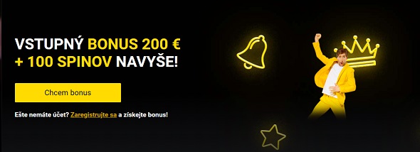 Fortuna bonus 200 EUR a 100 free spinov