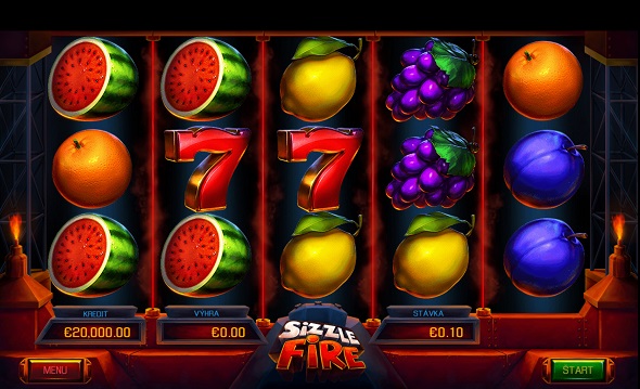 Sizzle Fire v Tipsport kasíne