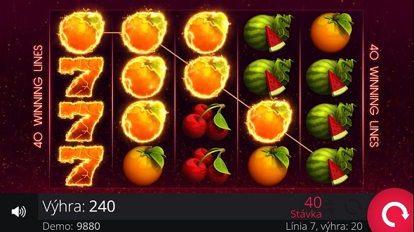 Online automat Blazing Reels - WILD výhra