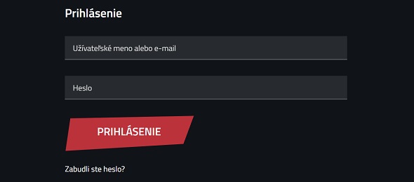 Betor prihlásenie a zabudnuté heslo