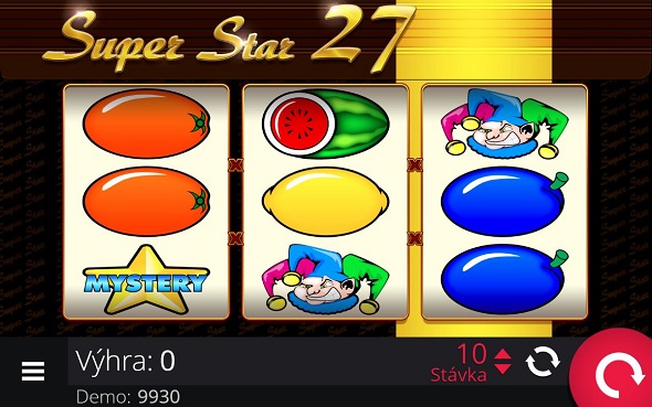 Online automat Super Stars 27 od E-Gaming