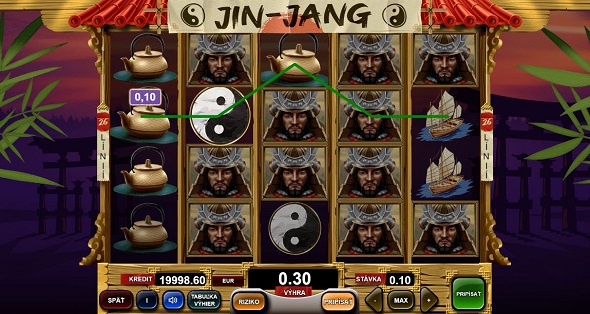 WILD výhra na automate Jin-Jang
