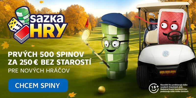 Free spiny za registráciu v Sazka hry.