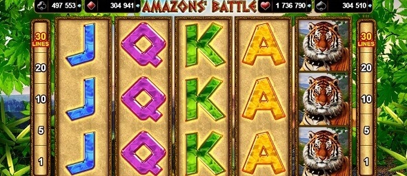 Online automat Amazons´ Battle v DoubleStari
