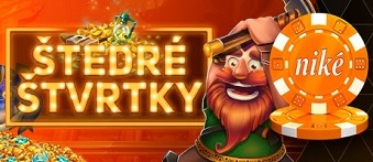 Štedré štvrtky v Niké casino Svet hier