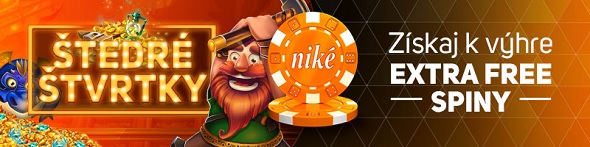 Štedré štvrtky v Niké casino Svet hier