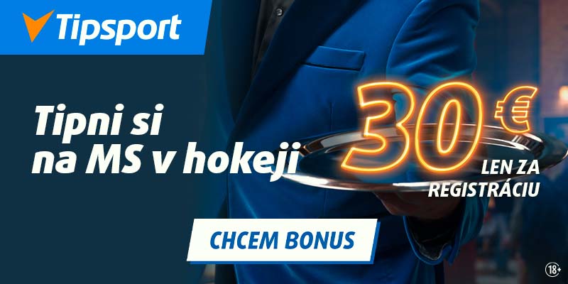 Tipsport 30 eur za registráciu