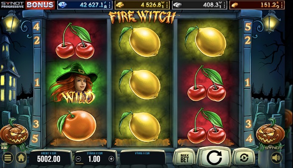 Fire Witch od Synot Games v Tipsport kasíne