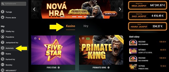Pretáčacie soboty v Niké - Povolené hry