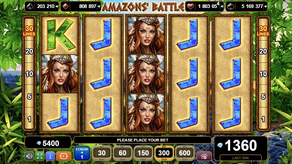 Amazon's Battle vo Fortuna online kasíne