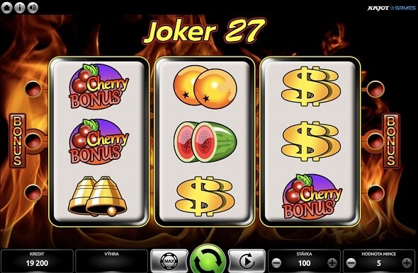 Joker 27 online automat vo Fortuna SK kasíne
