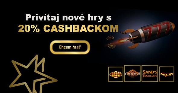 Nové hracie automaty s cashbackom v DoubleStar online casine