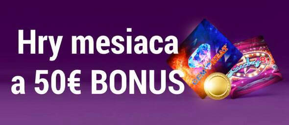 DOXXbet Hry mesiaca a bonus 50 eur