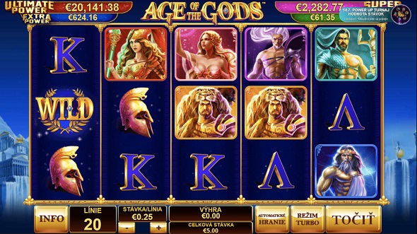 Age of the Gods vo Fortuna SK online casine