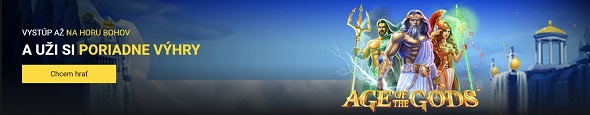 Age of the Gods Jackpot v online casine Fortuna