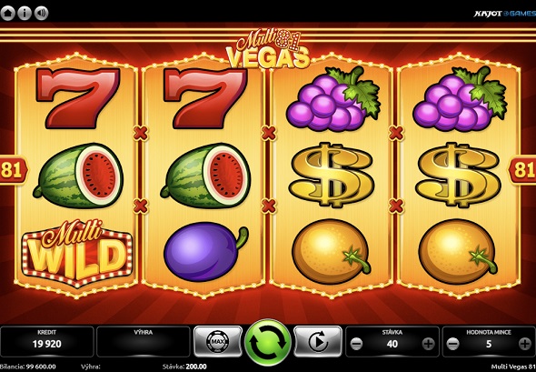 Multi Vegas 81 v online casine Tipsport