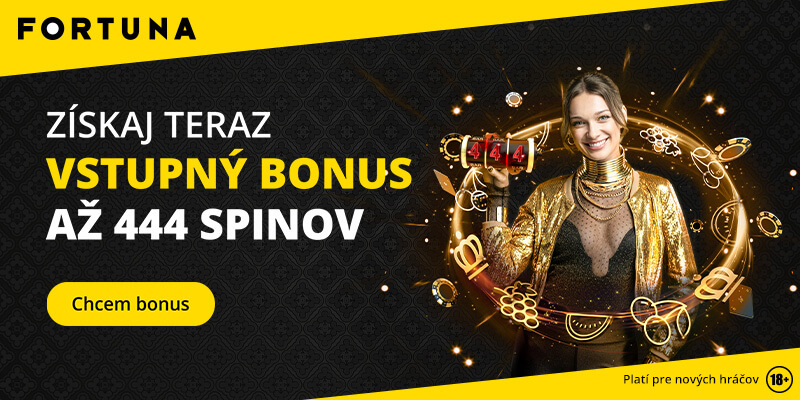 Využite 444 spinov do Fortuna kasína