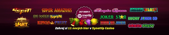 Nové hry v SynotTip online casine